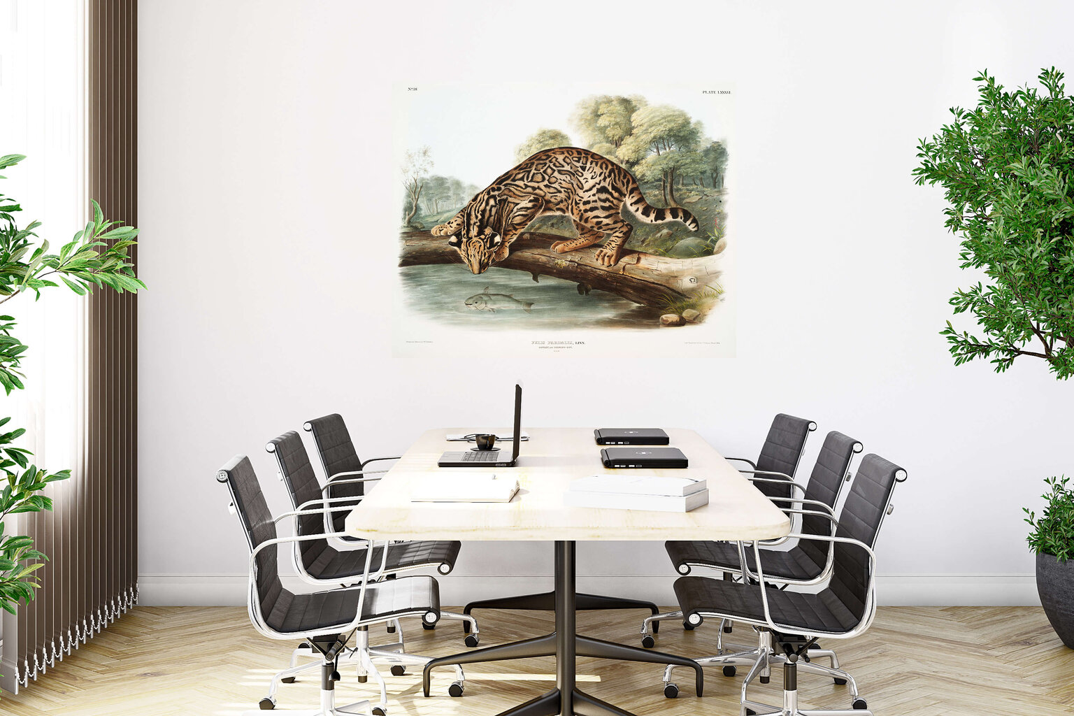 Juliste Ocelot, 59 x 84 cm (A1), Wolf Kult hinta ja tiedot | Taulut | hobbyhall.fi