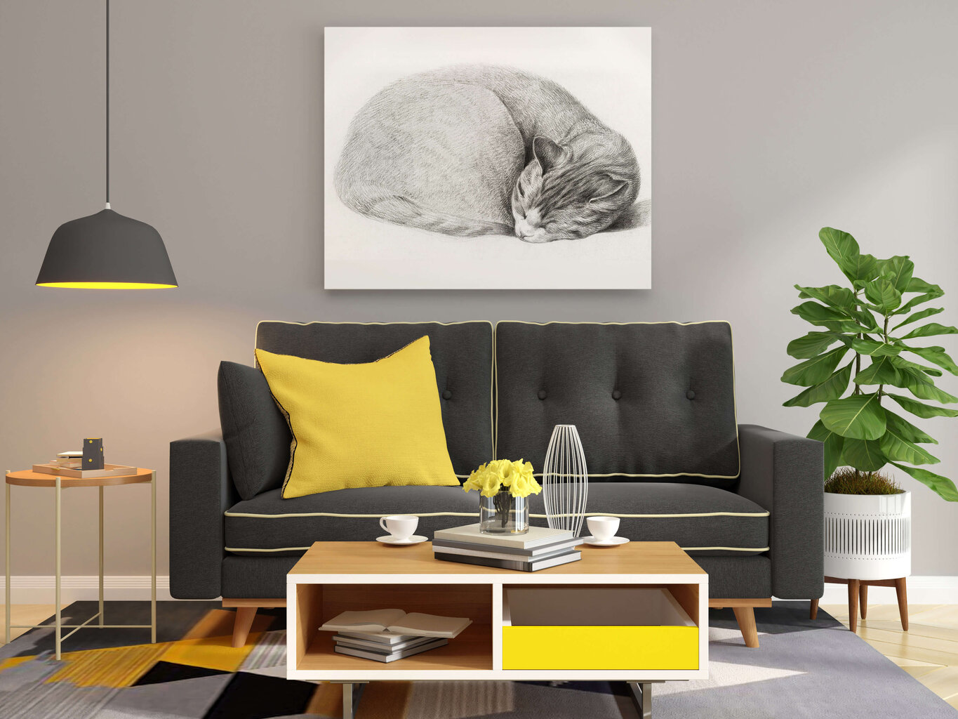 Juliste Kuva kissasta, 59 x 84 cm (A1), Wolf Kult hinta ja tiedot | Taulut | hobbyhall.fi