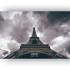 Maalaus Eiffel-torni sateessa, 100 x 70 cm hinta ja tiedot | Taulut | hobbyhall.fi