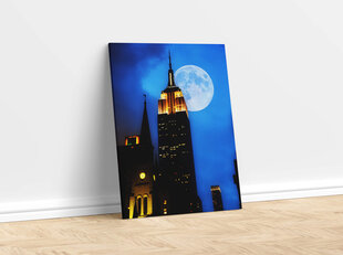 Maalaus Moonlight New Yorkissa, 100 x 70 cm hinta ja tiedot | Taulut | hobbyhall.fi