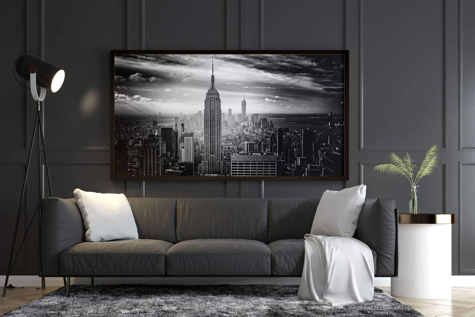 Maalaus Mustavalkoinen Manhattan, 100 x 70 cm hinta ja tiedot | Taulut | hobbyhall.fi