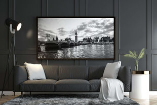 Maalaus Mustavalkoinen Lontoo, 100 x 70 cm hinta ja tiedot | Taulut | hobbyhall.fi