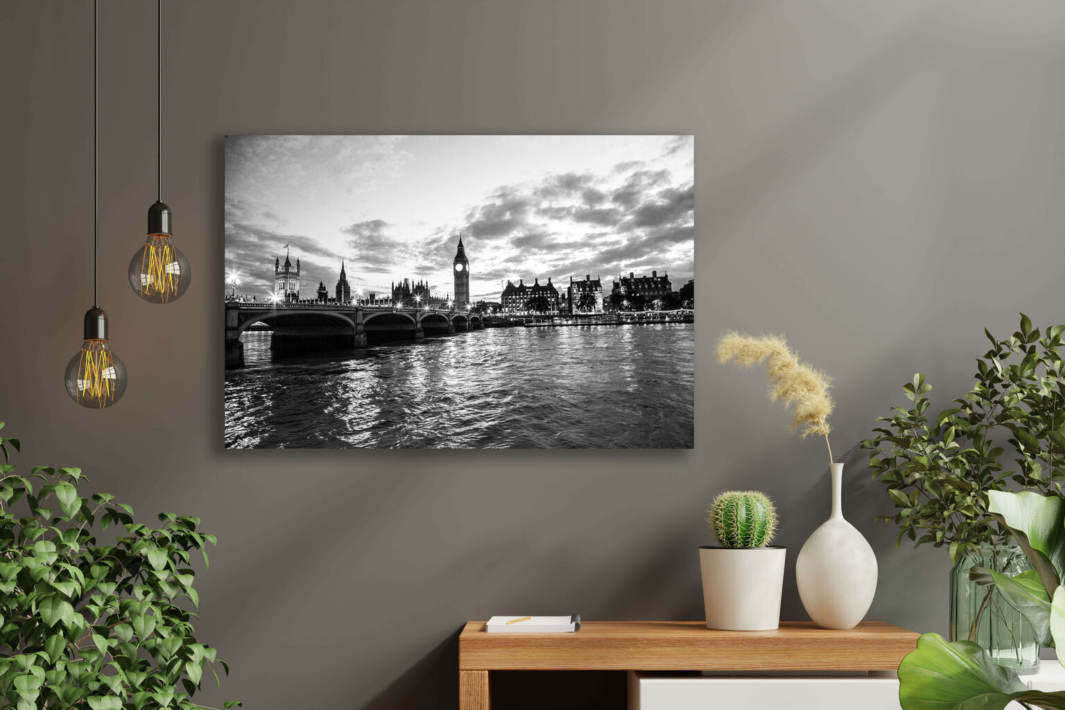 Maalaus Mustavalkoinen Lontoo, 100 x 70 cm hinta ja tiedot | Taulut | hobbyhall.fi
