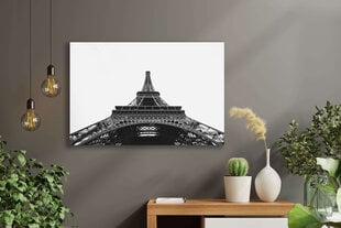 Maalaus Mustavalkoinen Eiffel-torni, 100 x 70 cm hinta ja tiedot | Taulut | hobbyhall.fi