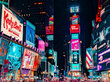 Maalaus Times Square, 100 x 70 cm hinta ja tiedot | Taulut | hobbyhall.fi