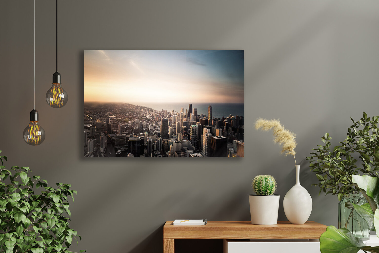 Maalaus Chicago, 100 x 70 cm hinta ja tiedot | Taulut | hobbyhall.fi