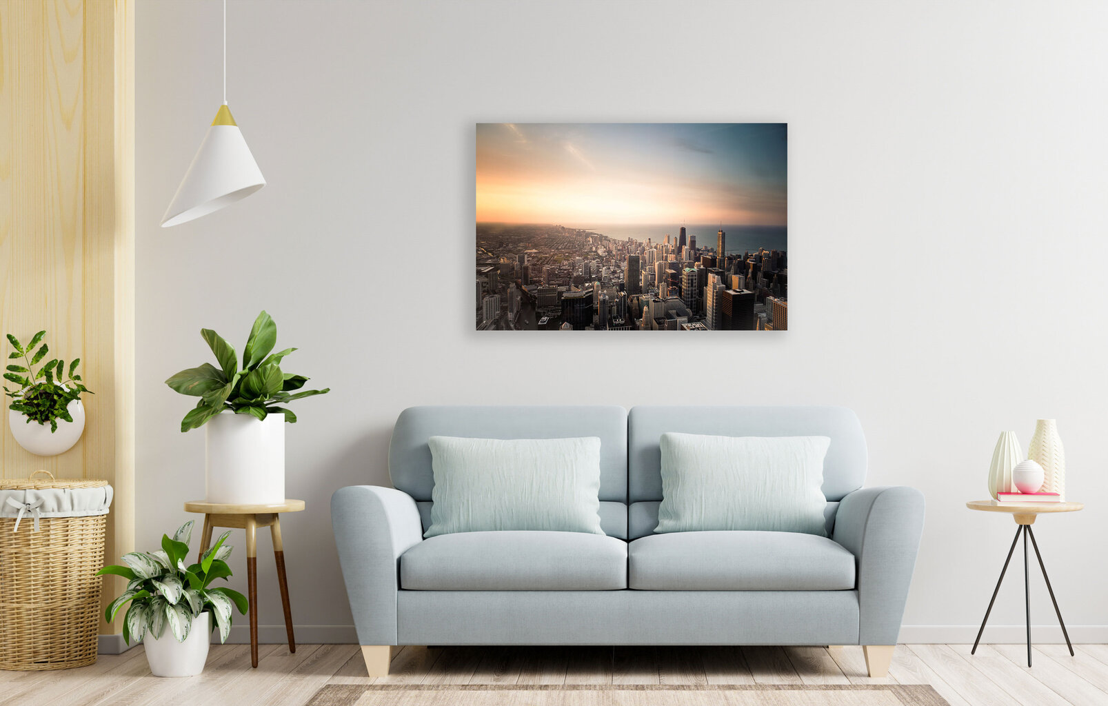 Maalaus Chicago, 100 x 70 cm hinta ja tiedot | Taulut | hobbyhall.fi