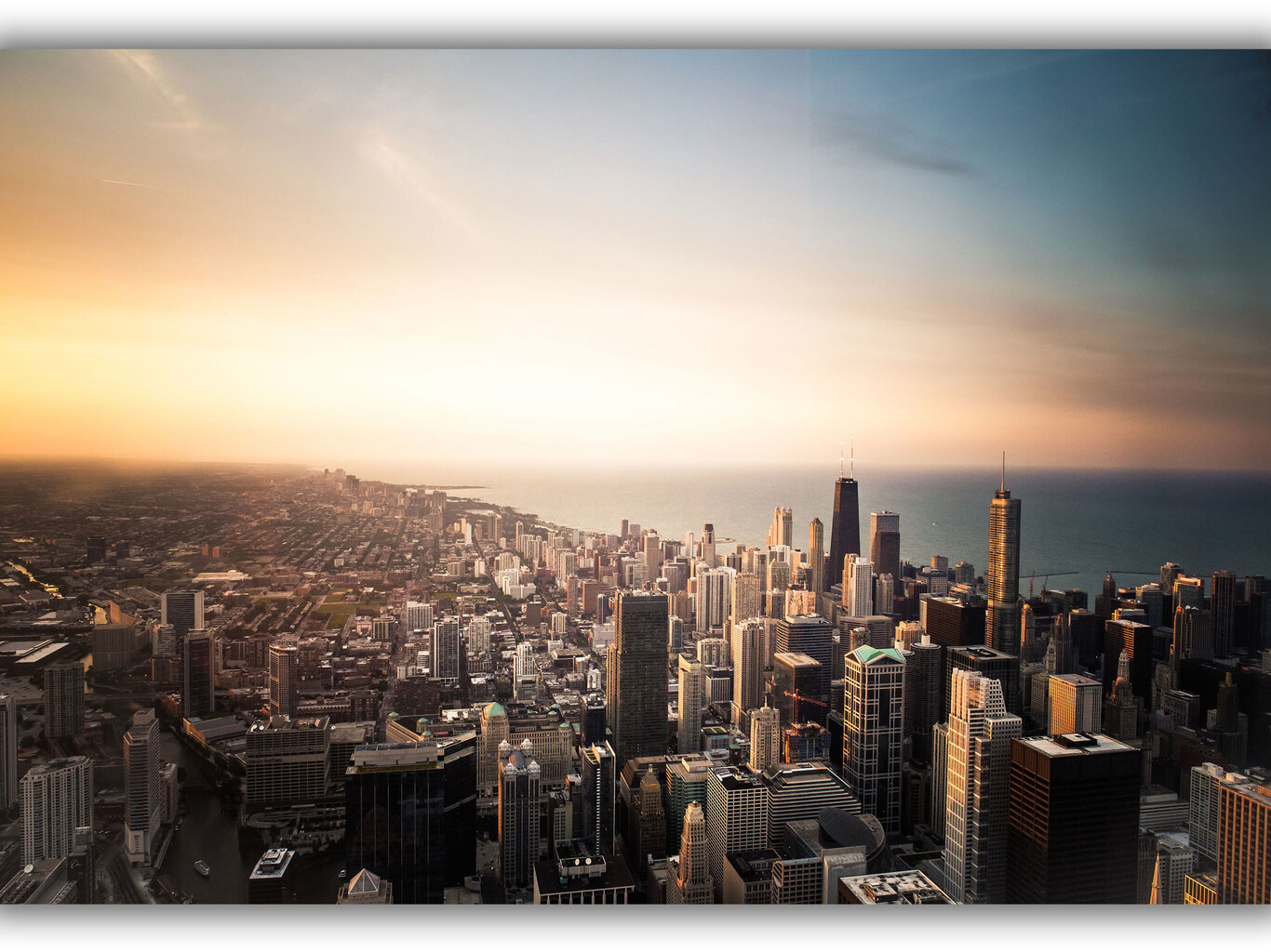 Maalaus Chicago, 100 x 70 cm hinta ja tiedot | Taulut | hobbyhall.fi