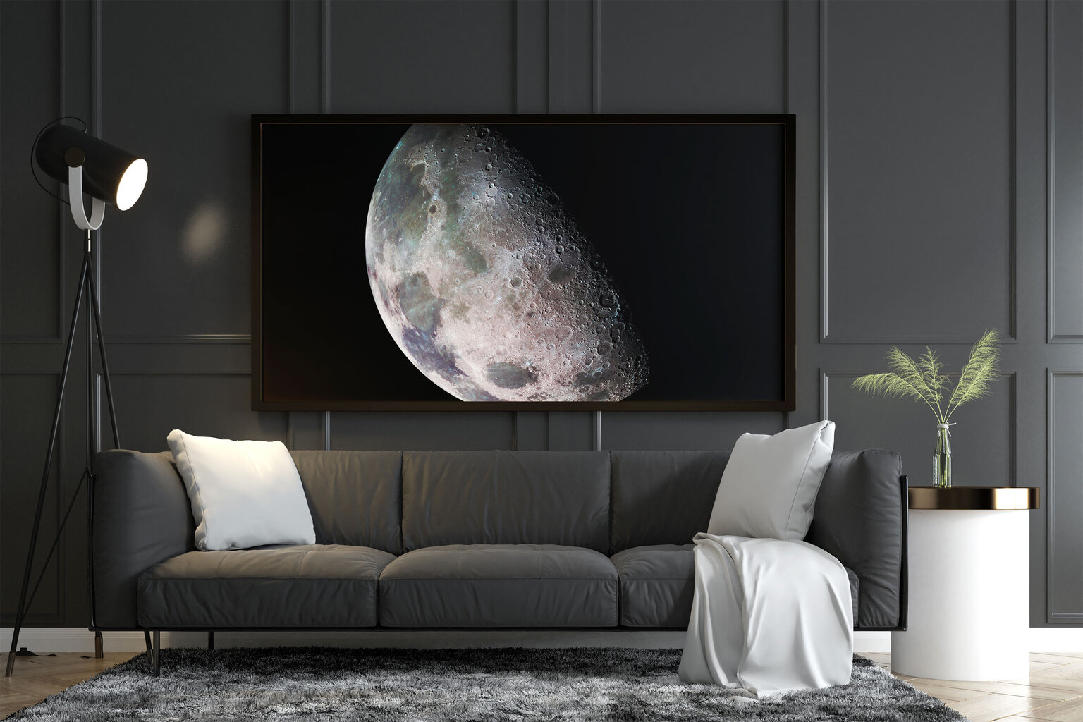 Maalaus Kuu, 100 x 70 cm hinta ja tiedot | Taulut | hobbyhall.fi