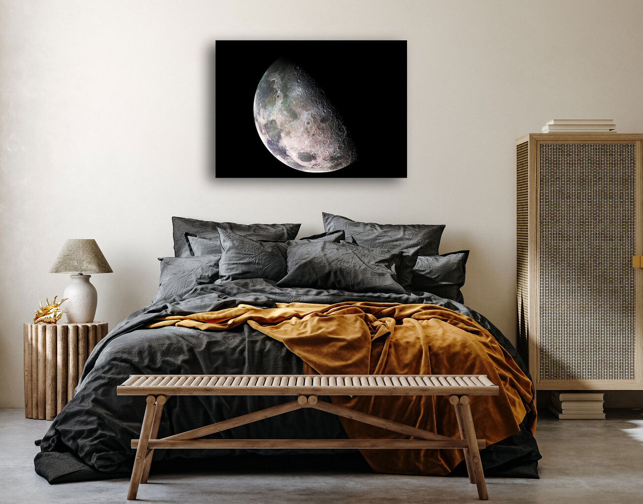 Maalaus Kuu, 100 x 70 cm hinta ja tiedot | Taulut | hobbyhall.fi