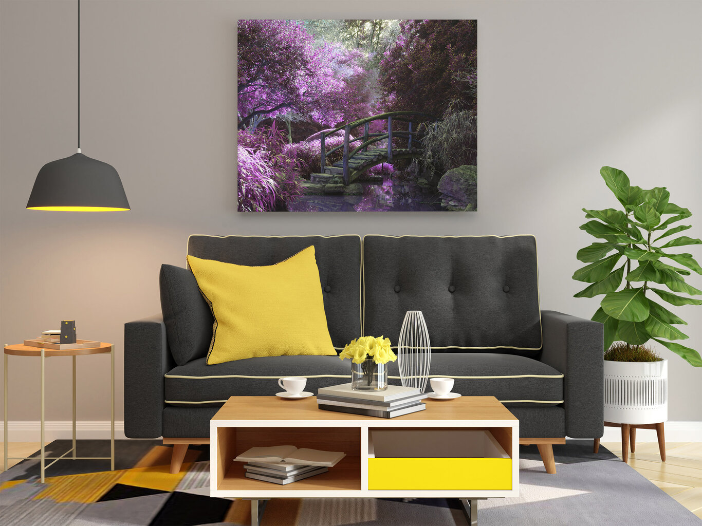 Maalaus Mystic Garden, 100 x 70 cm hinta ja tiedot | Taulut | hobbyhall.fi