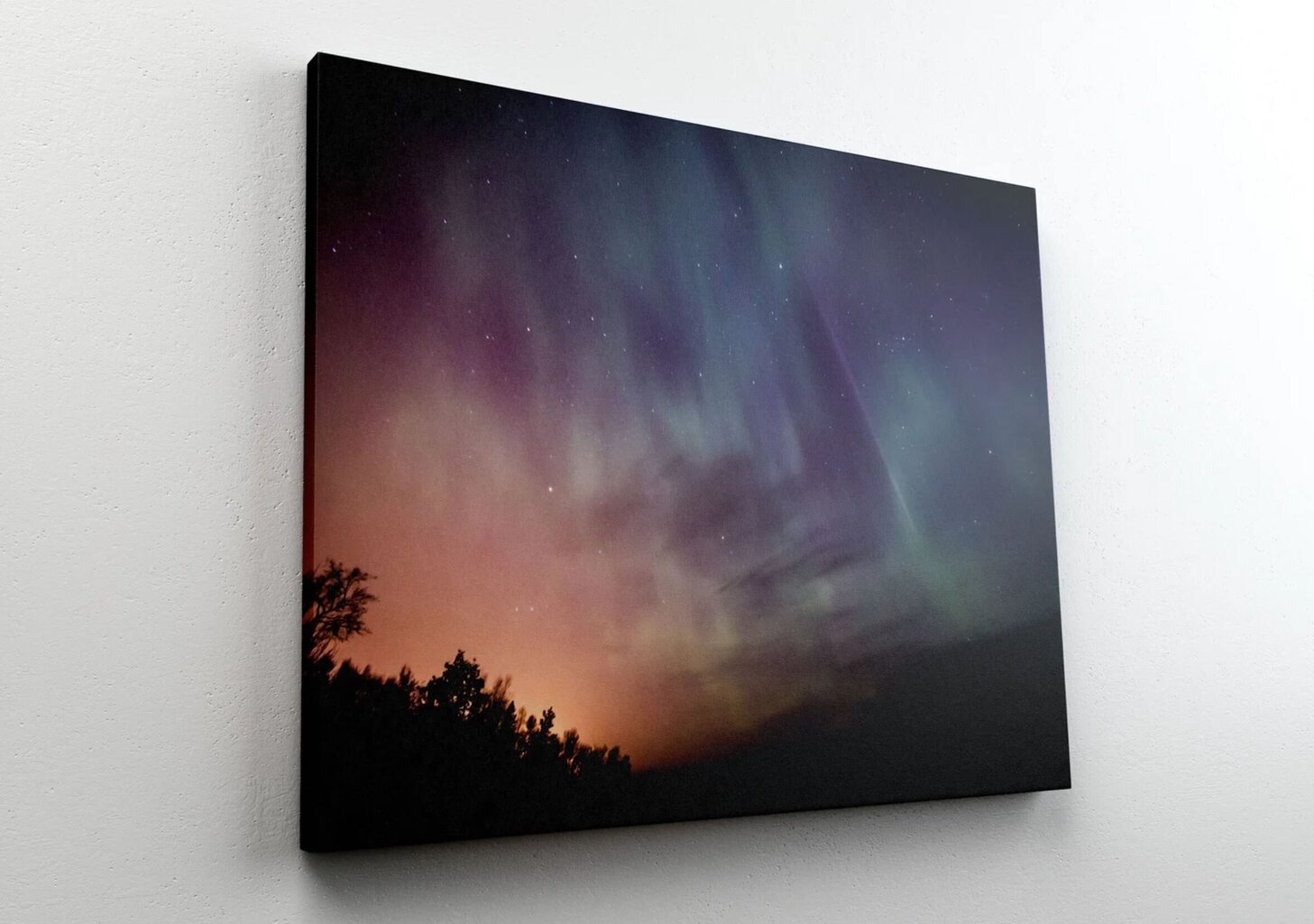 Maalaus Revontulet, 100 x 70 cm. hinta ja tiedot | Taulut | hobbyhall.fi