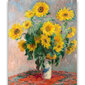 Jäljennös Auringonkukkakimppu (Claude Monet), 100 x 70 cm. hinta ja tiedot | Taulut | hobbyhall.fi