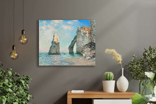 Jäljennös Rocks in Etretat (Claude Monet), 100 x 70 cm hinta ja tiedot | Taulut | hobbyhall.fi