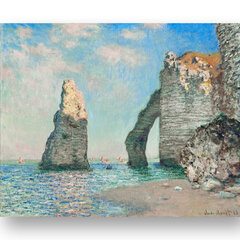 Jäljennös Rocks in Etretat (Claude Monet), 100 x 70 cm hinta ja tiedot | Taulut | hobbyhall.fi