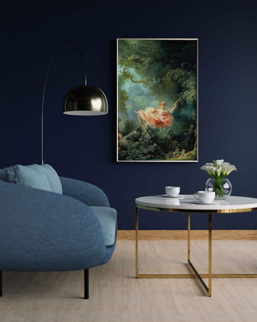 Jäljennös maalauksesta Swing (Jean-Honoré Fragonard), 100 x 70 cm hinta ja tiedot | Taulut | hobbyhall.fi