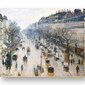 Jäljennös Boulevard Montmartre talviaamuna (Camille Pissarro), 100 x 70 cm hinta ja tiedot | Taulut | hobbyhall.fi