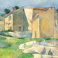 Jäljennystalot Provencen Rion laaksossa lähellä Estacia (Paul Cézanne), 100 x 70 cm hinta ja tiedot | Taulut | hobbyhall.fi