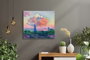 Jäljennös Pink Cloud (Henri-Edmond Cross), 100 x 70 cm hinta ja tiedot | Taulut | hobbyhall.fi