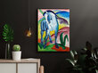 Jäljennös Blue Horse I (Franz Mark), 100 x 70 cm hinta ja tiedot | Taulut | hobbyhall.fi