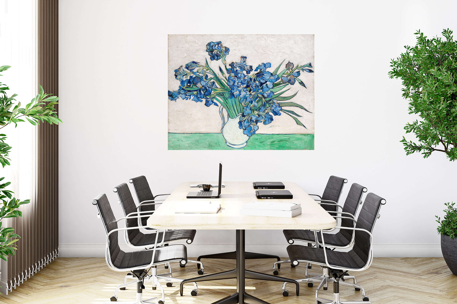 Jäljennös Irises (100) (Vincent Van Gogh), 100 x 70 cm hinta ja tiedot | Taulut | hobbyhall.fi