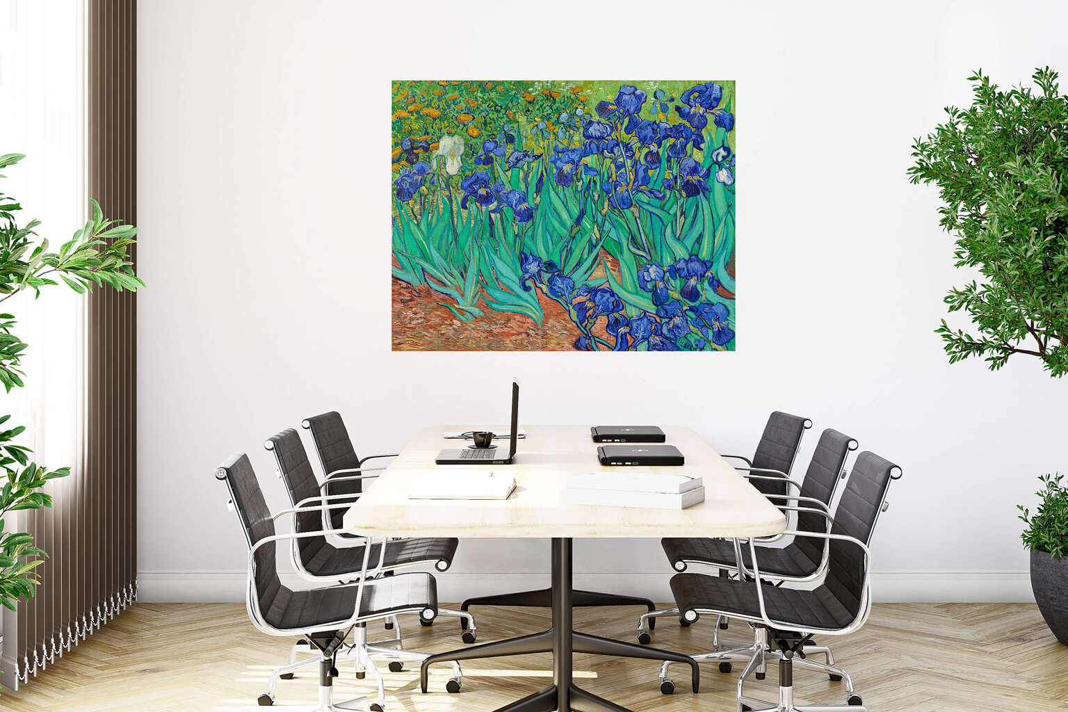 Iirikset jäljennös (1889) (Vincent Van Gogh), 100 x 70 cm hinta ja tiedot | Taulut | hobbyhall.fi