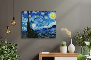 Jäljennös Tähtitaivas (Vincent Van Gogh), 100 x 70 cm hinta ja tiedot | Taulut | hobbyhall.fi