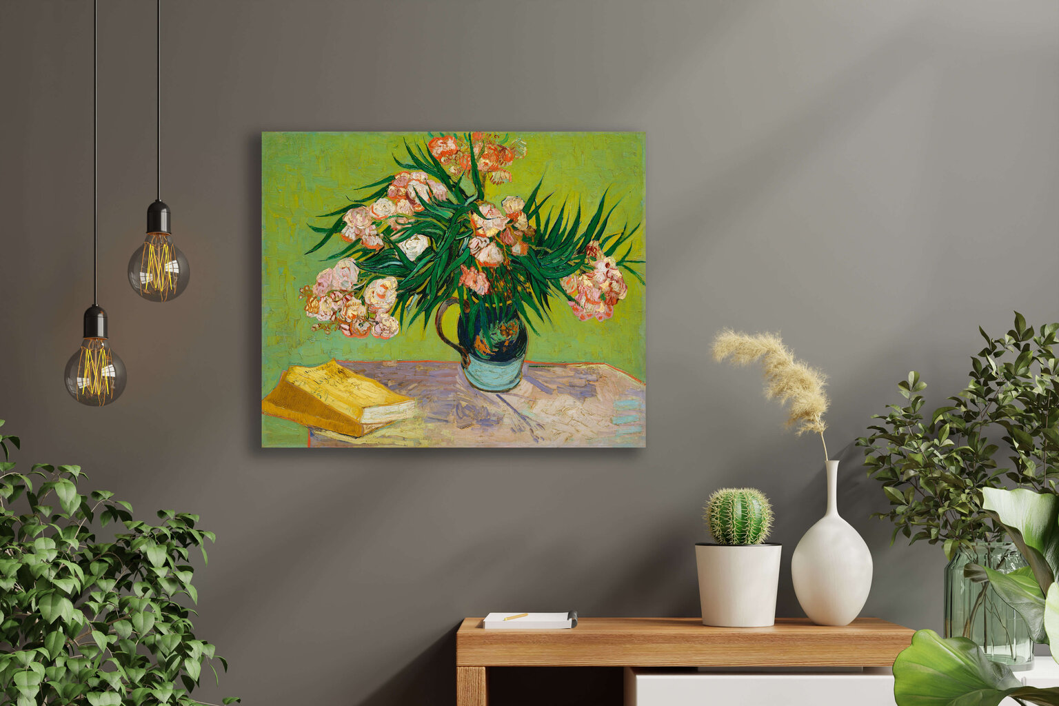 Jäljennös Oleanders (Vincent van Gogh), 100x70 cm. hinta ja tiedot | Taulut | hobbyhall.fi