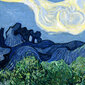 Oliivipuut Alppien taustalla (Vincent Van Gogh), 100 x 70 cm hinta ja tiedot | Taulut | hobbyhall.fi