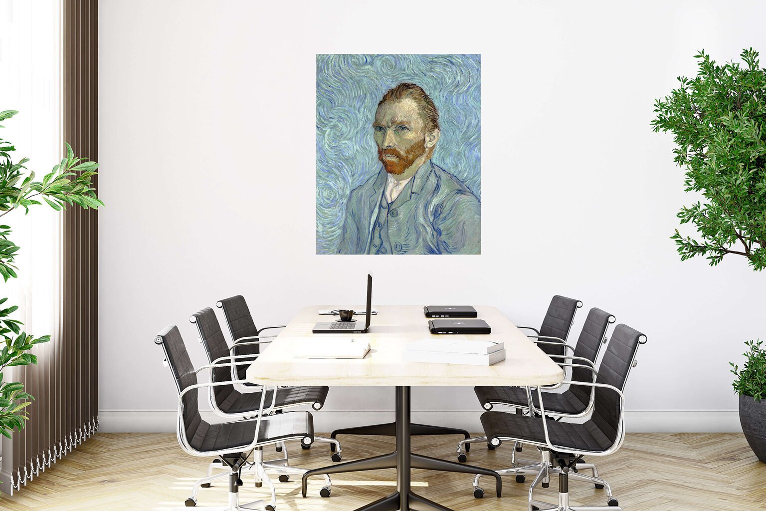 Jäljennös Omakuva (Vincent Van Gogh), 100 x 70 cm hinta ja tiedot | Taulut | hobbyhall.fi