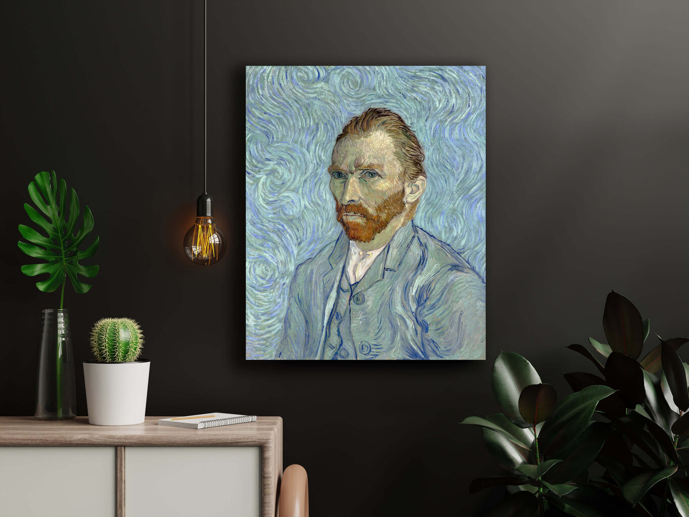 Jäljennös Omakuva (Vincent Van Gogh), 100 x 70 cm hinta ja tiedot | Taulut | hobbyhall.fi