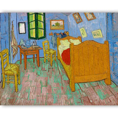 Jäljennös Makuuhuone (Vincent Van Gogh), 100 x 70 cm hinta ja tiedot | Taulut | hobbyhall.fi