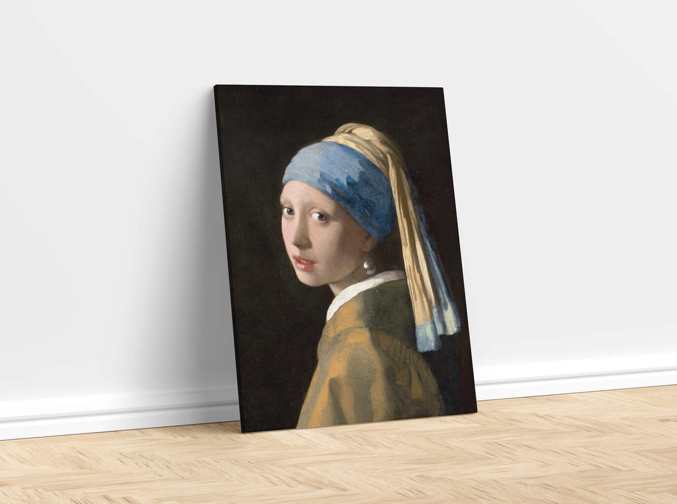 Jäljennös Tyttö helmikorvakorulla (Johanns Vermeer), 100 x 70 cm hinta ja tiedot | Taulut | hobbyhall.fi