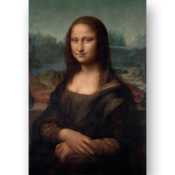 Jäljennös Mona Lisa (Leonardo da Vinci), 100 x 70 cm