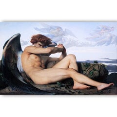 Jäljennös Fallen Angel (Alexandre Cabanel), 100 x 70 cm hinta ja tiedot | Taulut | hobbyhall.fi