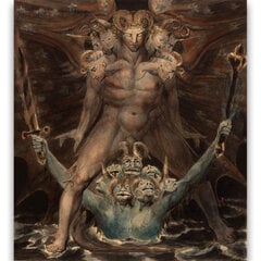 Jäljennös Suuri punainen lohikäärme ja peto merestä (William Blake), 100 x 70 cm hinta ja tiedot | Taulut | hobbyhall.fi