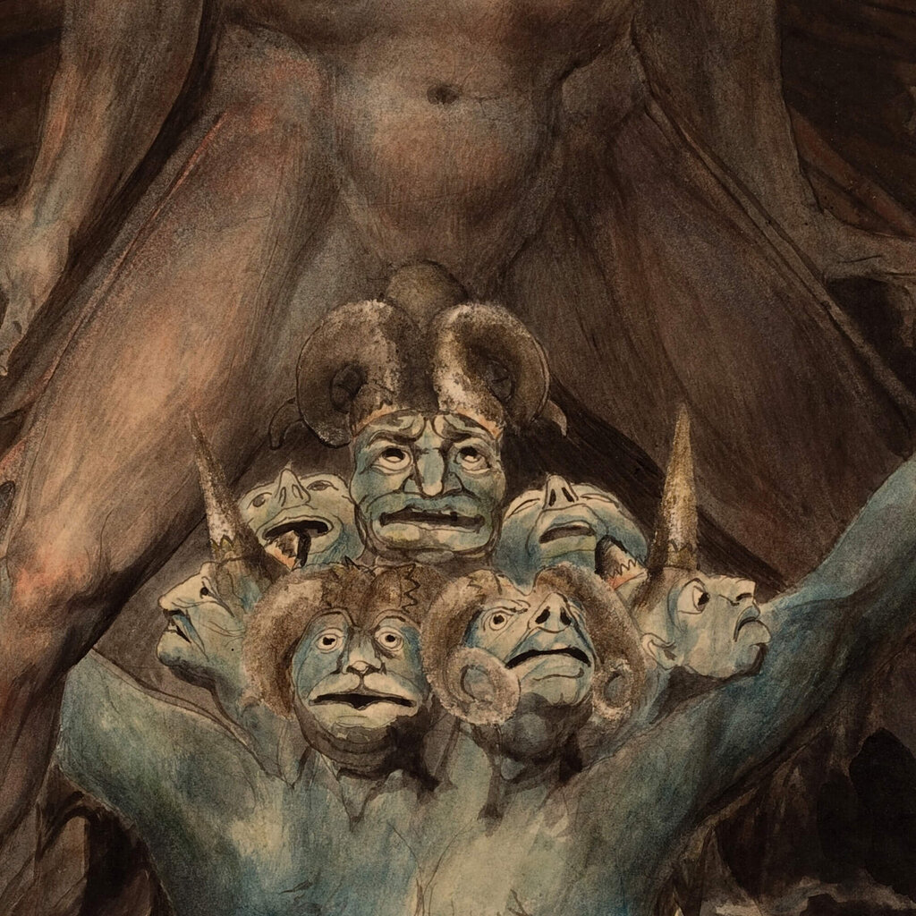 Jäljennös Suuri punainen lohikäärme ja peto merestä (William Blake), 100 x 70 cm hinta ja tiedot | Taulut | hobbyhall.fi