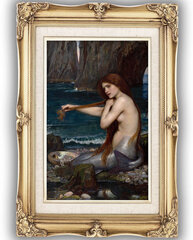 Jäljennös Merenneito (John William Waterhouse), 100 x 70 cm hinta ja tiedot | Taulut | hobbyhall.fi