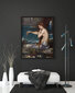 Jäljennös Merenneito (John William Waterhouse), 100 x 70 cm hinta ja tiedot | Taulut | hobbyhall.fi