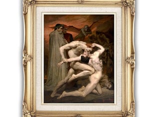 Jäljennös Dante ja Vergilius (William-Adolphe Bouguereau), 100 x 70 cm hinta ja tiedot | Taulut | hobbyhall.fi