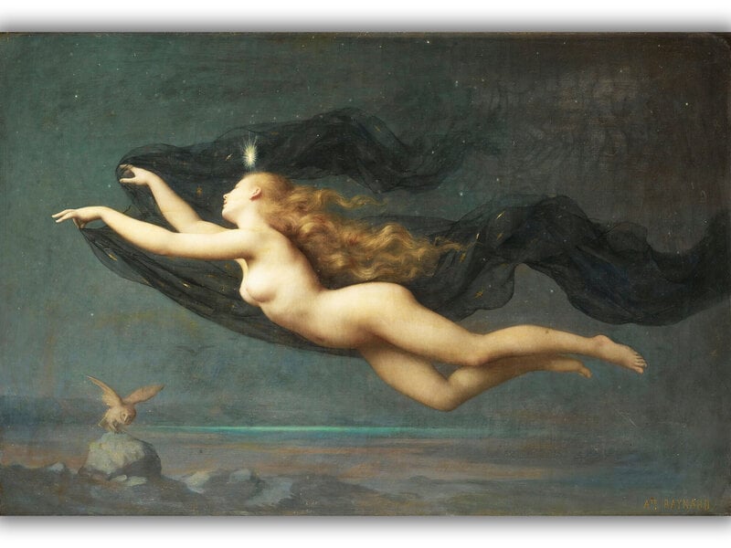 Jäljennös Night (Auguste Raynaud), 100 x 70 cm