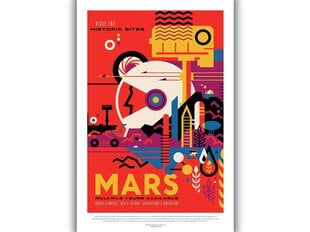 Juliste NASA: Mars, 59 x 84 cm (A1) hinta ja tiedot | Taulut | hobbyhall.fi