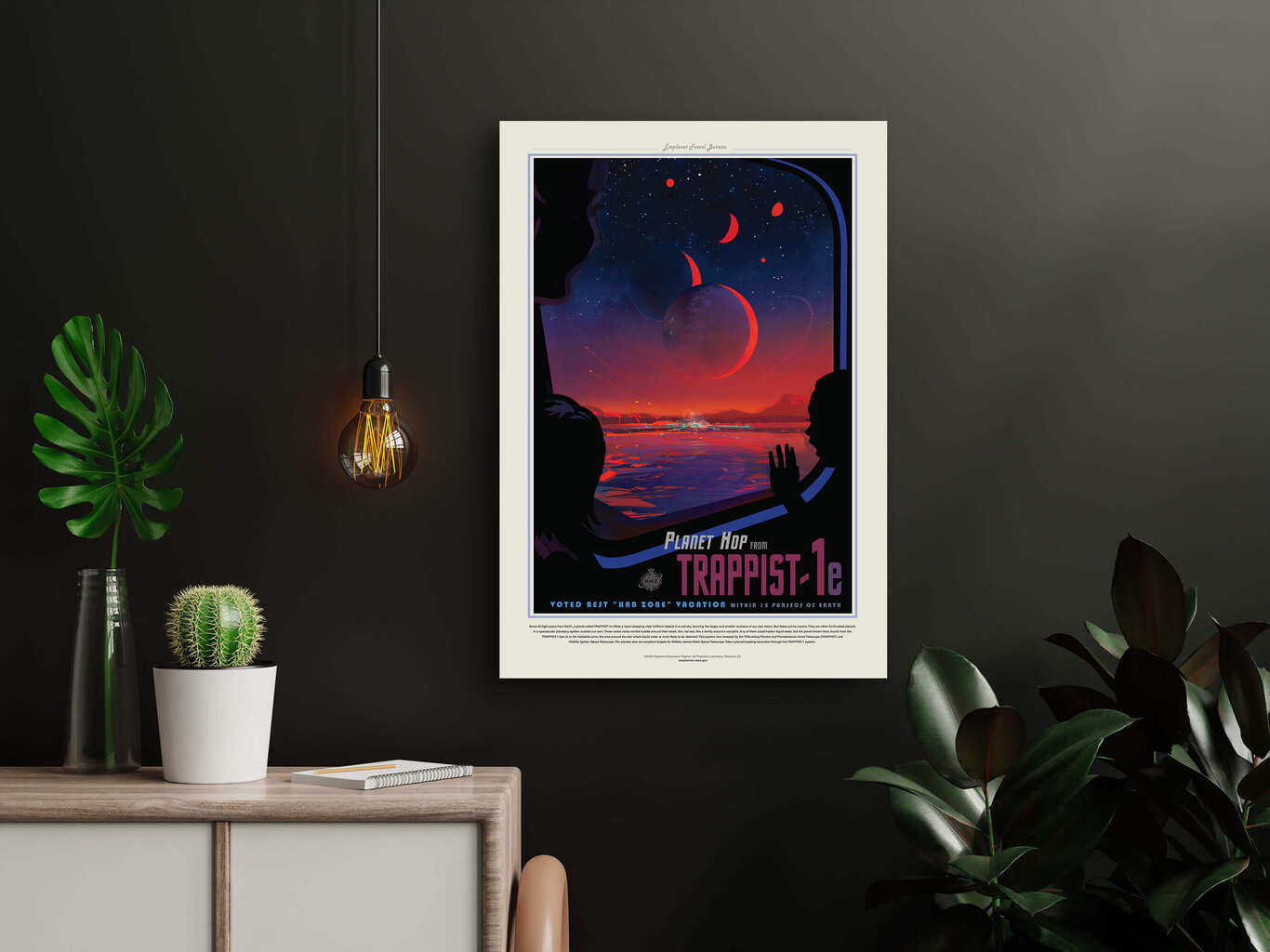 Juliste NASA: Trappist 1d, 59 x 84 cm (A1), hinta ja tiedot | Taulut | hobbyhall.fi