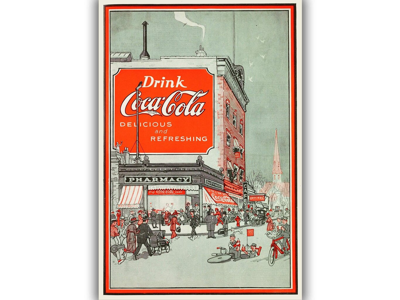 Juliste Vanha Coca-Cola, 59 x 84 cm (A1), hinta ja tiedot | Taulut | hobbyhall.fi