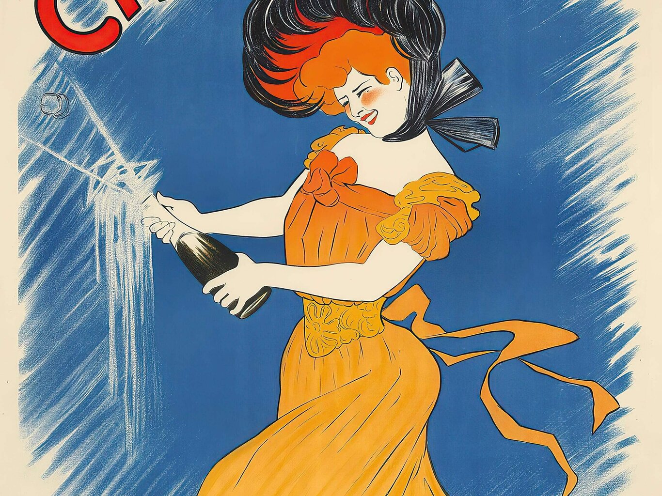 Vintage-juliste Samppanja, 59 x 84 cm (A1), hinta ja tiedot | Taulut | hobbyhall.fi