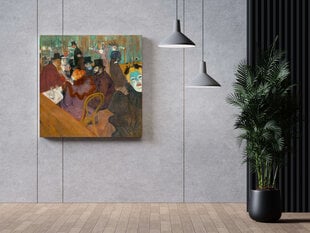 Jäljennös Moulin Rougessa (Henri Toulouse-Lautrec), 100 x 100 cm hinta ja tiedot | Taulut | hobbyhall.fi