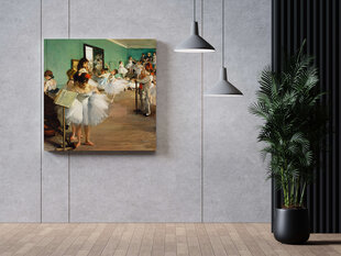 Jäljennös Tanssitunti (Edgar Degas), 100 x 100 cm hinta ja tiedot | Taulut | hobbyhall.fi