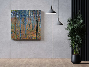 Jäljennös Pyökkimetsä I (Gustav Klimt), 100 x 100 cm hinta ja tiedot | Taulut | hobbyhall.fi