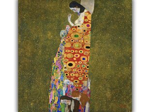 Jäljennös "Hope II" (Gustav Klimt), 100x100 cm hinta ja tiedot | Taulut | hobbyhall.fi