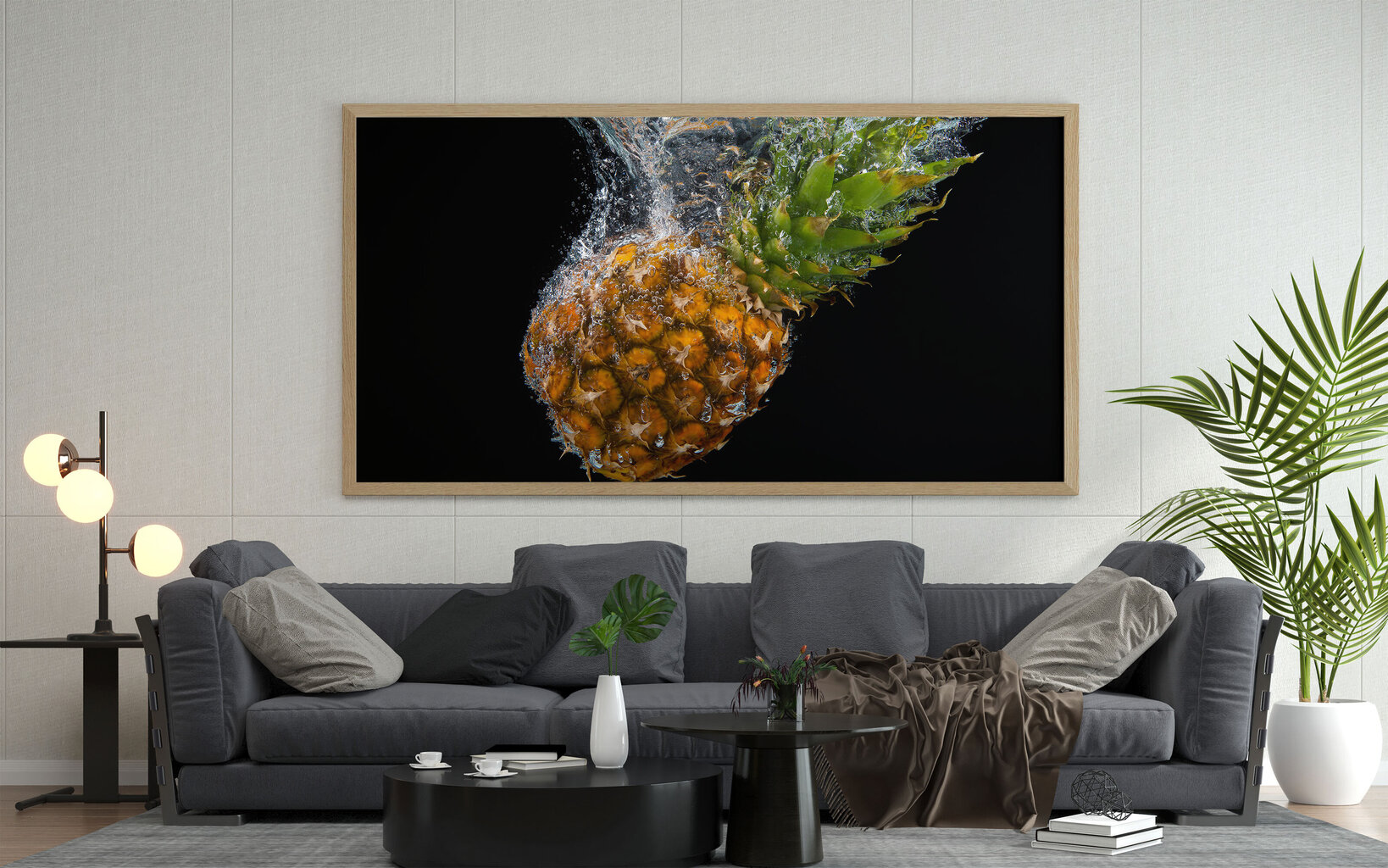 Maalaus Ananas, 100 x 70 cm hinta ja tiedot | Taulut | hobbyhall.fi